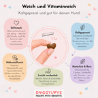 DoggyLove Snack-Anwendung – Premium Nahrungsergänzung für Hunde