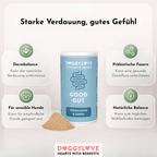 Good Gut Pulver Detailansicht – DoggyLove Nahrungsergänzung für gesunden Hundedarm